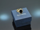 Um 1960! Schlichter Wappen Siegel Ring mit Onyx Gold 333