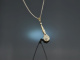 Um 1910! Belle Epoque Collier mit Smaragd und Diamanten Gold 585