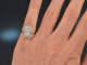 Um 1925! Art Deco Ring mit Diamanten Gold 585 und Platin