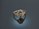 Um 1900! Schöner historischer Ring mit Diamanten und Saphiren Gold 585