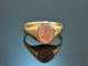 Um 1910! Historischer Wappen Siegel Ring mit Lagenstein Gold 585