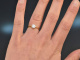 Um 1970! Klassischer Brillant Verlobungs Ring ca. 0,5 ct Gold 750