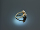 Um 1910! Sch&ouml;ner Belle Epoque Diamant Ring ca. 0,6 ct Gold 585 Platin