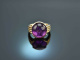 Um 2010! Schicker gro&szlig;er Amethyst Ring Gold 585