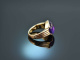 Um 2010! Schicker gro&szlig;er Amethyst Ring Gold 585