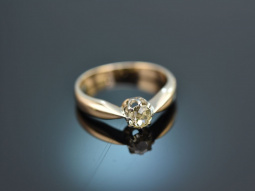 Um 1910! Historischer Ring mit Altschliff Diamant 0,5 ct...