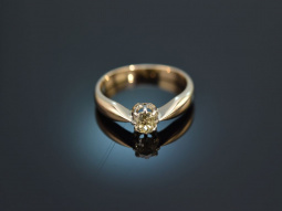Um 1910! Historischer Ring mit Altschliff Diamant 0,5 ct...