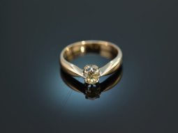 Um 1910! Historischer Ring mit Altschliff Diamant 0,5 ct Gold 585