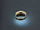England um 1950! Schöner Ring mit Saphiren und Opalen Gold 375
