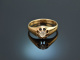 Um 1890! Historischer Ring mit Diamantrose ca. 0,2 ct Gold 585