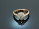 Um 1900! Historischer Diamant Ring ca. 0,7 ct Rot Gold 585