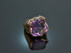 Um 1910! Edler Wappen Ring mit Amethyst Gold 585