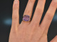 Um 1910! Edler Wappen Ring mit Amethyst Gold 585