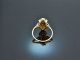 Um 1915! Art Deco Diamant Ring Gold 585 Platin