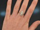 Um 1915! Art Deco Diamant Ring Gold 585 Platin