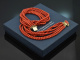 Around 1975! Precious 6-row coral necklace gold 585
