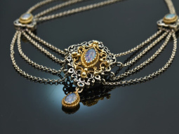 Um 1980! Sch&ouml;ne Trachten Kette und Ring mit Opal...