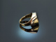 Um 1970! Klassischer Wappen Siegel Ring mit Blutjaspis Gold 333