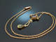 England um 1900! Jugendstil Suffragetten Collier Gold 375