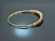 Around 1980! Simple bangle with garnets in 333 gold
