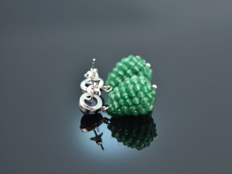 Ohrringe Aus 925 Sterling Silber Mit Echten Edelsteinen | Tropfen-Form In Achat, Lapislazuli, Onyx & Perle | Handgefertigter Schmuck Für Frauen