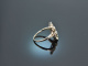 &Ouml;sterreich um 1930! Art Deco Ring mit Diamanten ca. 0,6 ct Wei&szlig; Gold 585