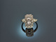 &Ouml;sterreich um 1930! Art Deco Ring mit Diamanten ca. 0,6 ct Wei&szlig; Gold 585