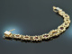 Around 1980! Beautiful garnet bracelet silver 925 gold-plated