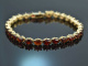 Around 1980! Classic garnet bracelet in 333 gold