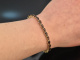 Um 1980! Klassisches Granat Armband Gold 333