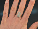 Um 1930! Art Deco Ring mit Diamanten Gold 585 und Platin