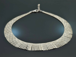 Um 1965! Schicke Kleopatra Kette Silber 925