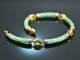 H&uuml;bsches Gr&uuml;n! Armband aus Jade und Peridot Gold 585