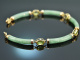 H&uuml;bsches Gr&uuml;n! Armband aus Jade und Peridot Gold 585