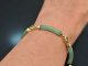 H&uuml;bsches Gr&uuml;n! Armband aus Jade und Peridot Gold 585