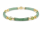 H&uuml;bsches Gr&uuml;n! Armband aus Jade und Peridot Gold 585