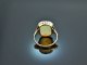 Um 1930! Art Deco Ring mit gro&szlig;em Edel Opal Gold 585