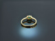 Feines Gr&uuml;n! Smaragd Ring mit Brillanten Gold 750