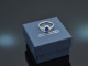Fine Blue! Saphir Ring mit Brillanten Wei&szlig; Gold 750