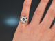 Wien um 1920! Art Deco Ring mit Saphiren und Diamanten Gold 585 und Platin