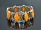 Fischland um 1950! Seltenes Butterscotch Bernstein Armband Silber 835