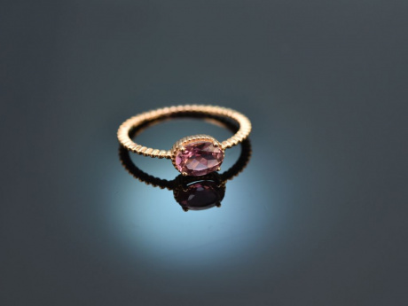 Pretty Pink! Ring mit rosa Turmalin Rosé Gold 750