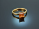 Vivid Orange! Ring mit Feueropal Gold 750