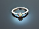 Light Blue! H&uuml;bscher Ring mit Opal Wei&szlig; Gold 585