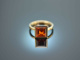 Vivid Orange! Ring with mandarin garnet gold 585