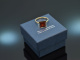 Vivid Orange! Ring with mandarin garnet gold 585