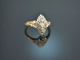 Um 1915! Art Deco Ring mit Diamanten Gold 585 und Platin