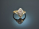 Um 1915! Art Deco Ring mit Diamanten Gold 585 und Platin