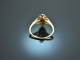 Um 1915! Art Deco Ring mit Diamanten Gold 585 und Platin