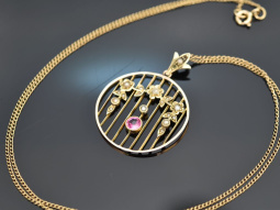 England um 1900! Jugendstil Anh&auml;nger mit Kette...